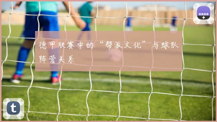 德甲联赛中的“帮派文化”与球队阵营关系